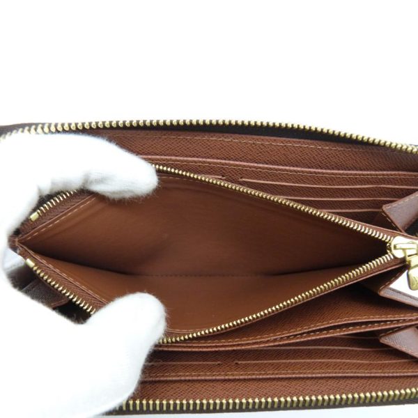 33035 5 Louis Vuitton Zippy Wallet Bag Brown