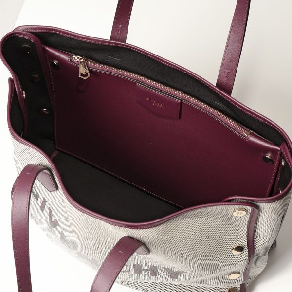 330819055 6 Givenchy Bond Tote Shopping Bag Aubergine