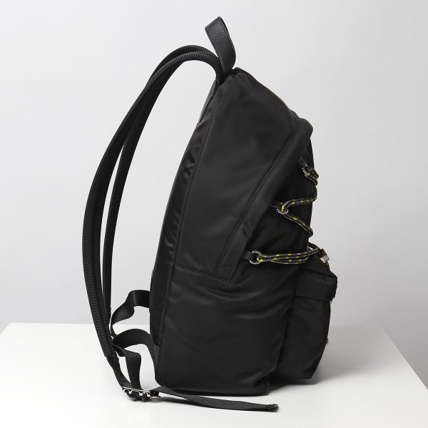 331109041 5 Givenchy Urb Backpack Logo Nylon Drawstring Bag Black Yellow