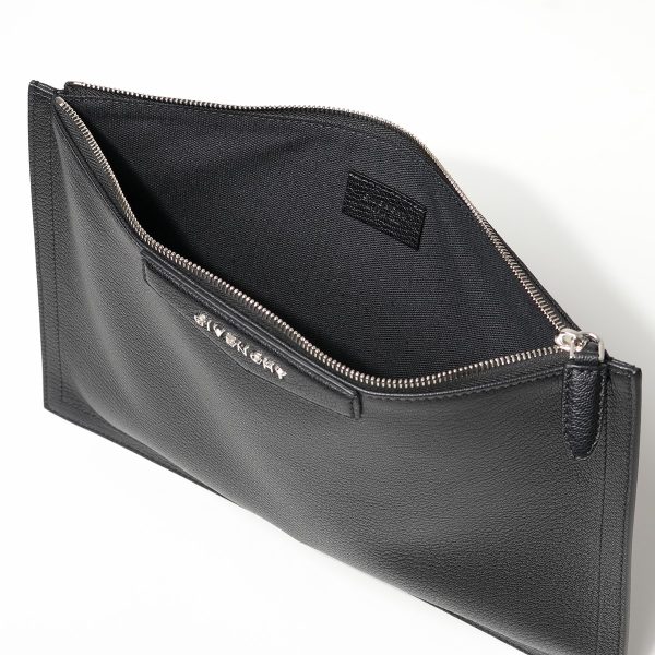 331109081 5 Givenchy Antigona Pouch Leather Flat Pouch Black