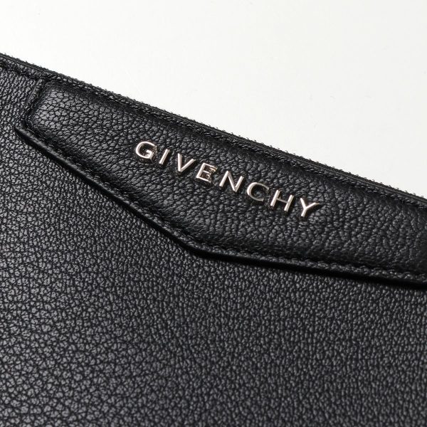 331109081 6 Givenchy Antigona Pouch Leather Flat Pouch Black