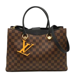 33199 1 Louis Vuitton Graceful PM Damier Azur Canvas Damier Azur Shoulder Bag White