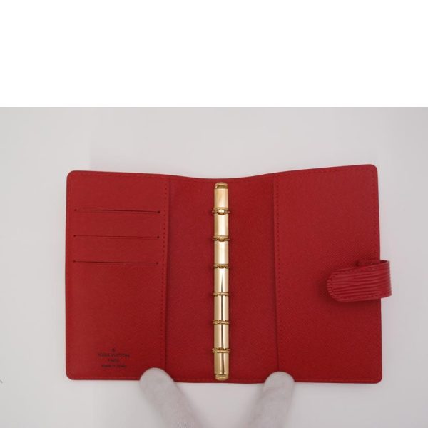 33259 4 Louis Vuitton Agenda PM Epi Rouge Red