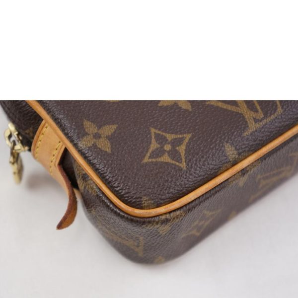 33289 9 Louis Vuitton Pochette Marly Bandouliere Monogram Bag Brown