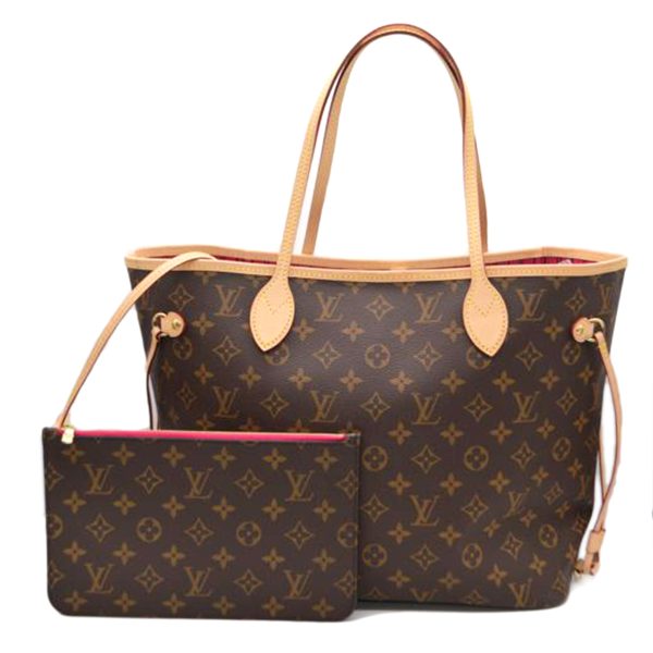 33346 1 Louis Vuitton Neverfull MM Tote Bag Monogram Pivoine