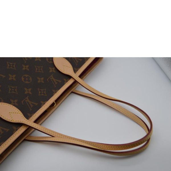 33346 4 Louis Vuitton Neverfull MM Tote Bag Monogram Pivoine