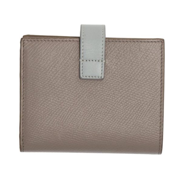 33371 2 Celine Small Strap Wallet Bicolor Pebble