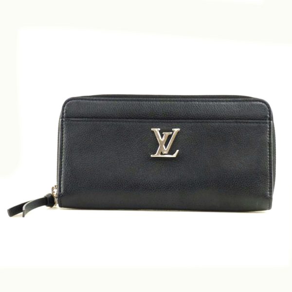 33430 1 Louis Vuitton Zippy Lock Me Wallet Noir