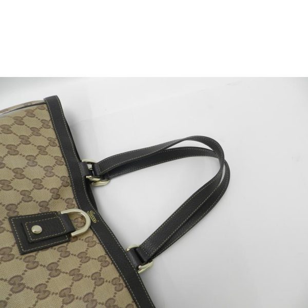 33445 5 Gucci Abby GG Crystal Tote Bag Brown