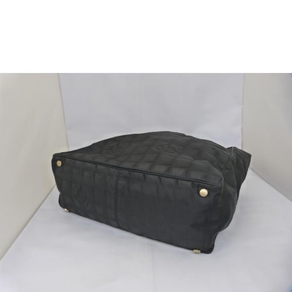 33452 3 Chanel Travel Line Tote Bag Black