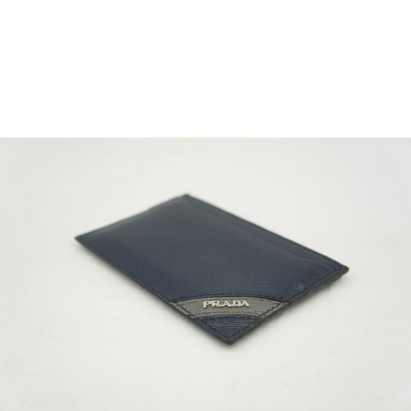 33502 3 PRADA Business Card Holder Black