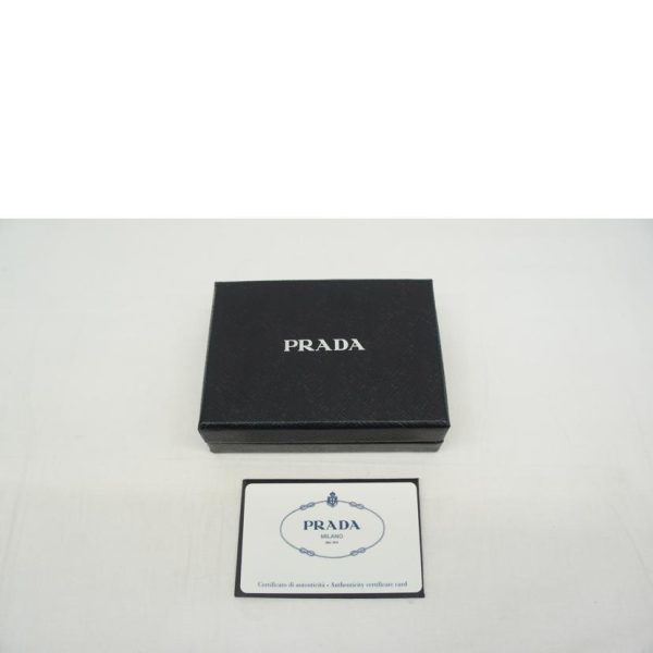 33502 6 PRADA Business Card Holder Black