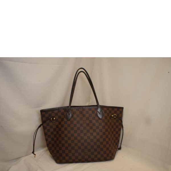 33547 2 Louis Vuitton Neverfull MM Bag Damier Ebene