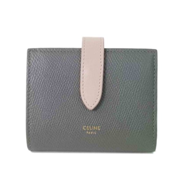 33601 1 Celine Small Strap Wallet Essential Bicolor