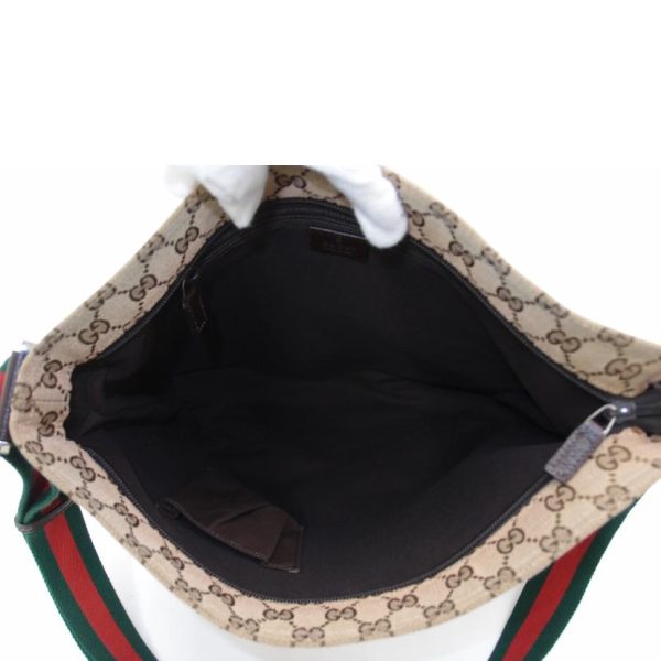 33681 5 Gucci GG Canvas Sherry Shoulder Bag