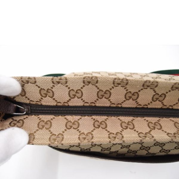 33681 6 Gucci GG Canvas Sherry Shoulder Bag