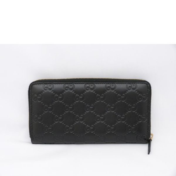 33735 2 Gucci Shima Leather Round Zipper Long Wallet