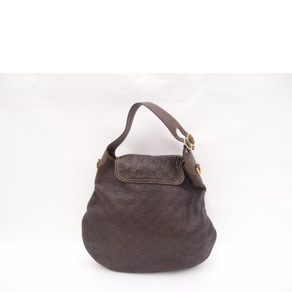 33754 2 Gucci Horsebit Guccissima 2Way Shoulder Bag Brown