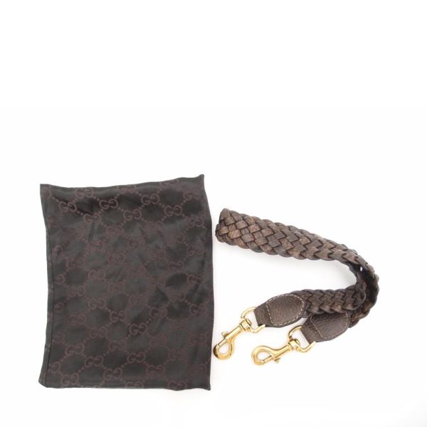 33754 6 Gucci Horsebit Guccisima 2WAY Shoulder Bag Brown