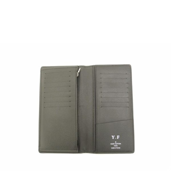 33782 5 Louis Vuitton Portefeuil Brazza Taiga Wallet Ardoise