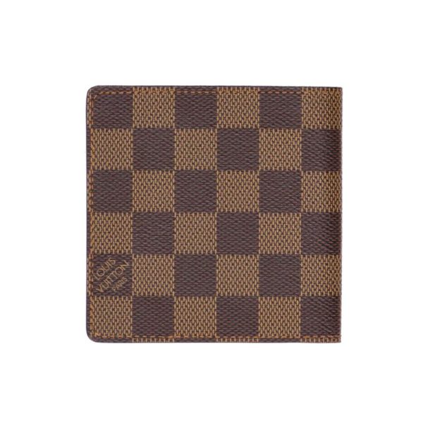 33795 2 Louis Vuitton Portovier Damier Wallet Brown