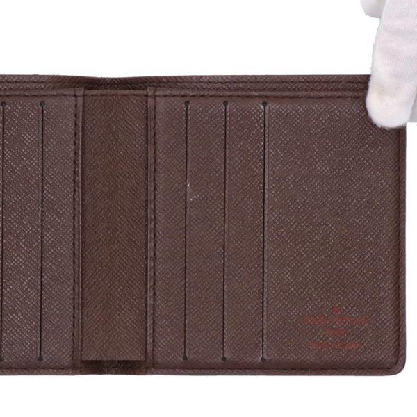 33795 5 Louis Vuitton Portovier Damier Wallet Brown