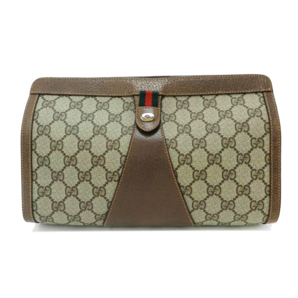 33841 1 Vintage Gucci Shoulder Back Brown