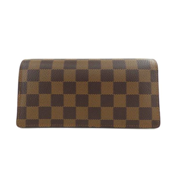 33911 1 Louis Vuitton Portefeuille Braza Damier Ebene Wallet Brown