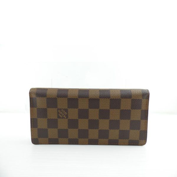 33911 2 Louis Vuitton Portefeuille Braza Damier Ebene Wallet Brown