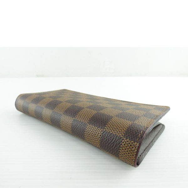 33911 3 Louis Vuitton Portefeuille Braza Damier Ebene Wallet Brown