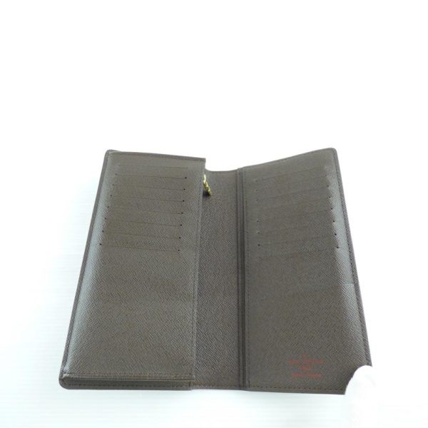 33911 4 Louis Vuitton Portefeuille Braza Damier Ebene Wallet Brown