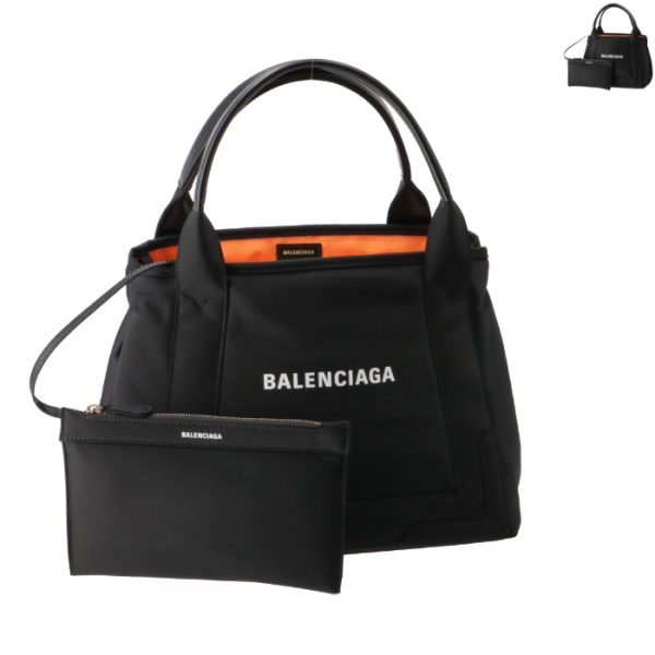 339933210k4 Balenciaga Navy Hippo Tote Bag Navy