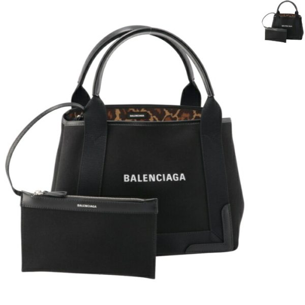 3399332aame Balenciaga Navy Hippo Tote Bag Leopard