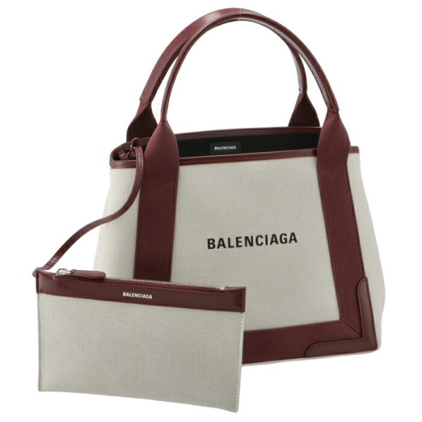 3399332hh3n9262 Balenciaga Navy Hippo Tote Bag Bordeaux White