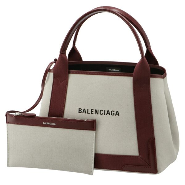 3399332hh3n9262 1 Balenciaga Navy Hippo Tote Bag Bordeaux White