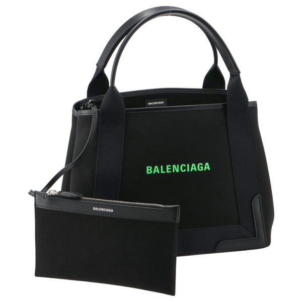 3399332hh7n1063 Balenciaga Navy Hippo Tote Bag Black