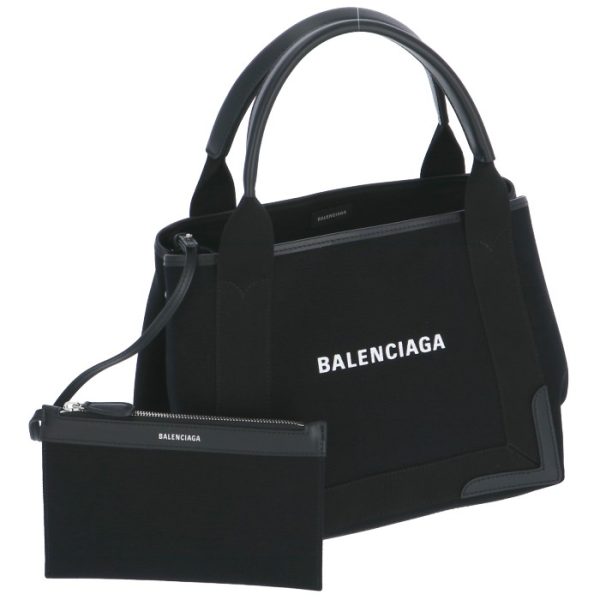 339933aq38n1000 Balenciaga Navy Hippo Tote Bag Black