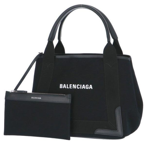 339933aq38n1000 1 Balenciaga Navy Hippo Tote Bag Black