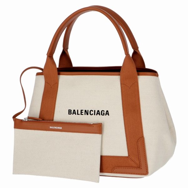 339933aq38n2381 6 Balenciaga Navy Hippo Tote Bag Brown Biege