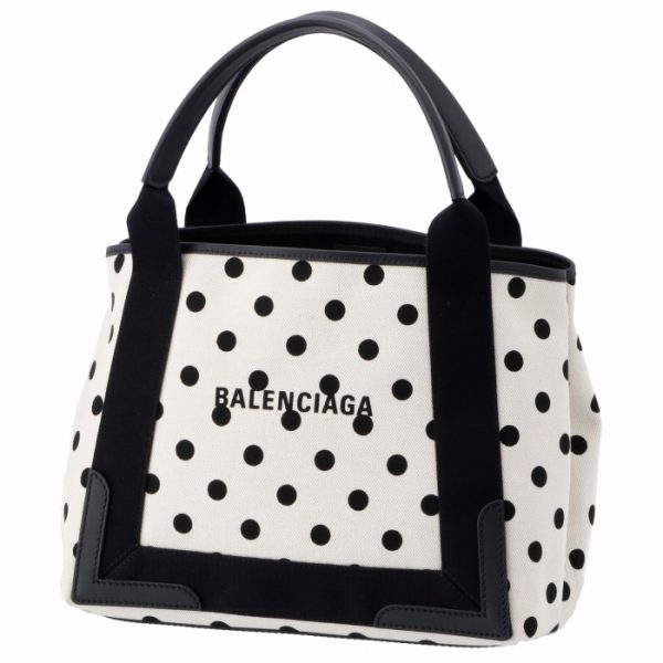 339933k9h8n9290 6 Balenciaga Navy Hippo Tote Bag Polka