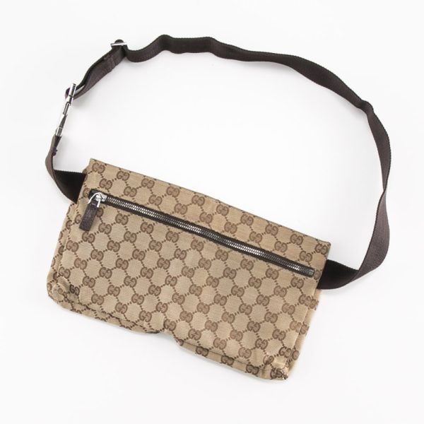 340110kwh390008 1 Gucci GG Canvas Waist Pouch