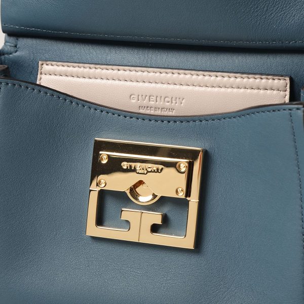 340118651 7 Givenchy Mystic Mini Leather Handbag Oil Blue