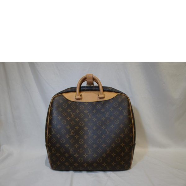 34021 2 Louis Vuitton Evasion Duffel Bag Monogram Brown