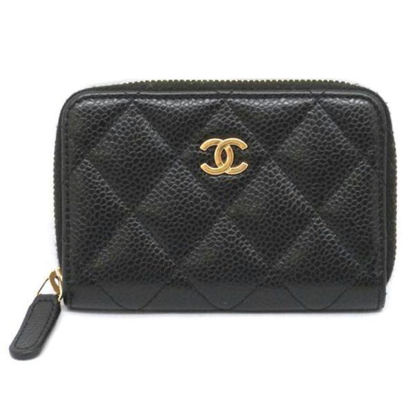 34056 1 Chanel Coin Purse Bag Black