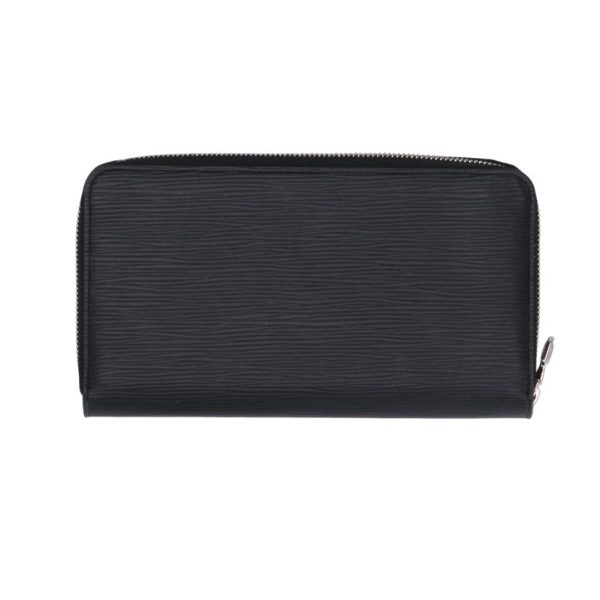 34224 2 Louis Vuitton Zippy Organizer Epi Wallet Noir