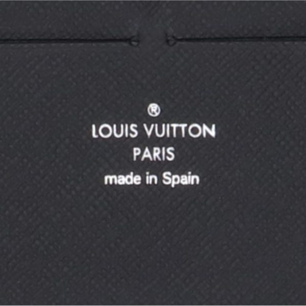 34224 5 Louis Vuitton Zippy Organizer Epi Wallet Noir