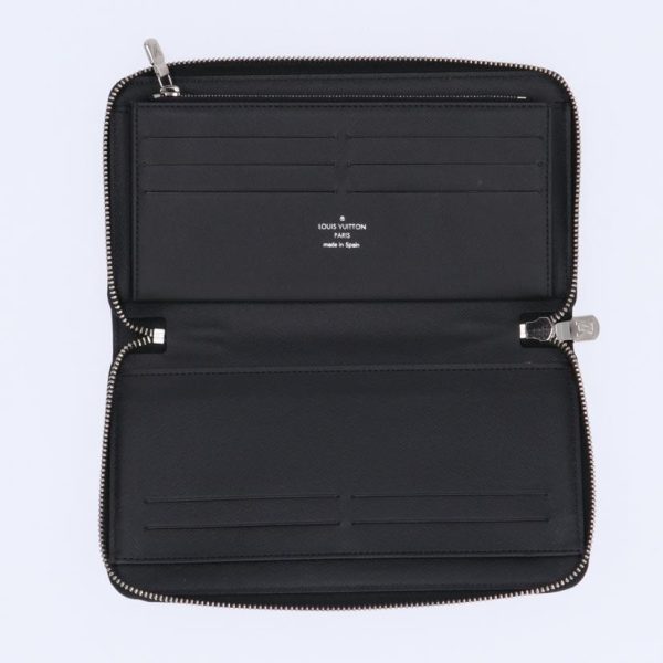 34224 6 Louis Vuitton Zippy Organizer Epi Wallet Noir