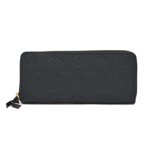 34248 1 Louis Vuitton Portefeuil Clémence Empreinte Wallet Noir