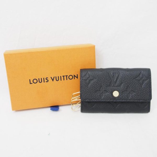 34277 1 Louis Vuitton Multicle 6 Key Holder Monogram Empreinte Noir