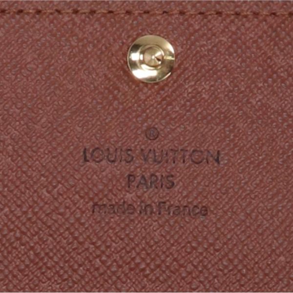 34293 5 Louis Vuitton Multicle 6 Monogram Wallet Brown